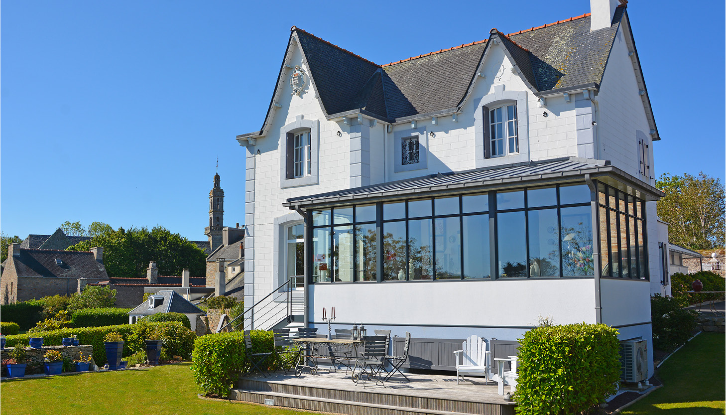 Extension de maison toit zinc