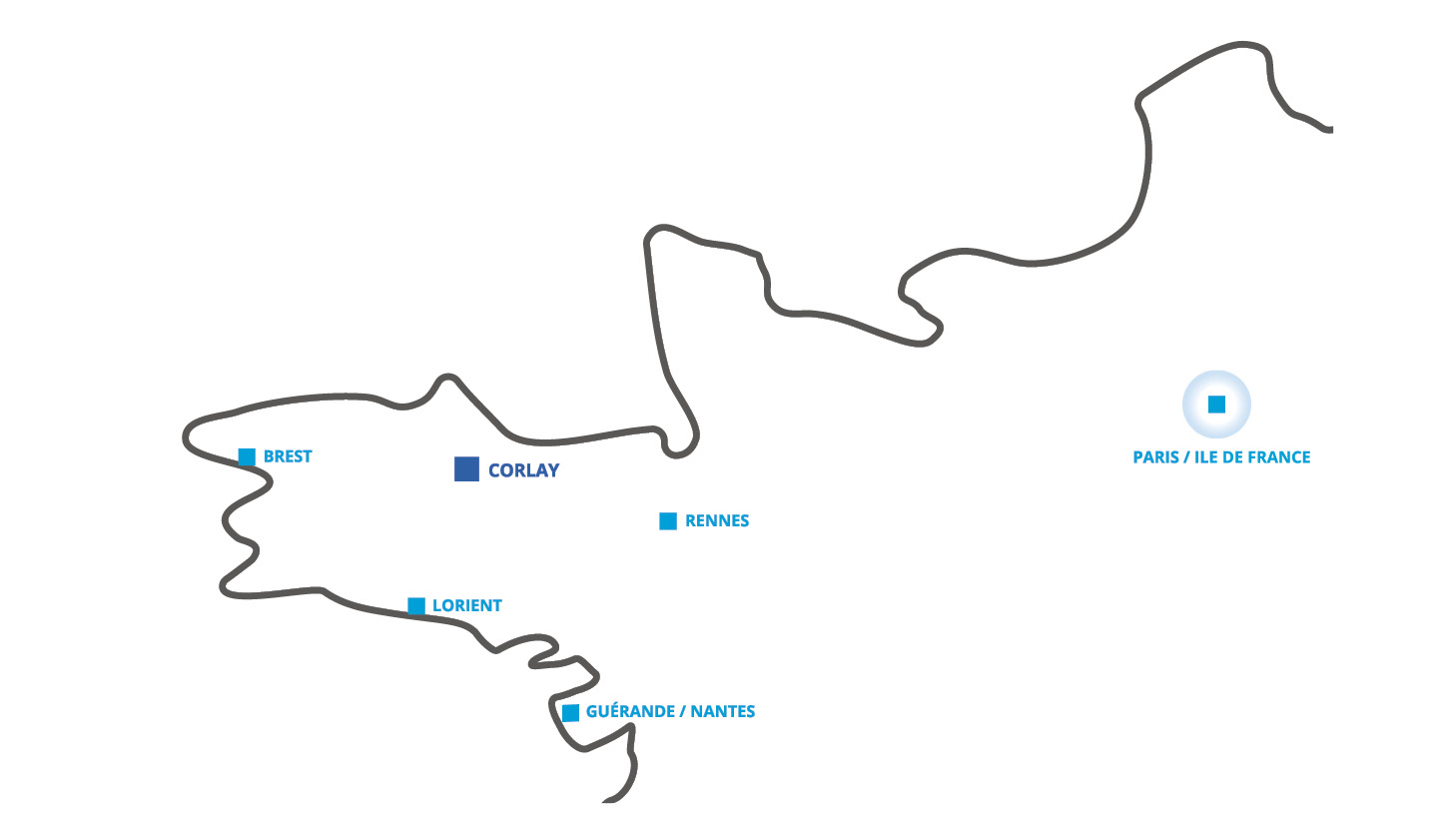 Localisation des agences de Vérandaline