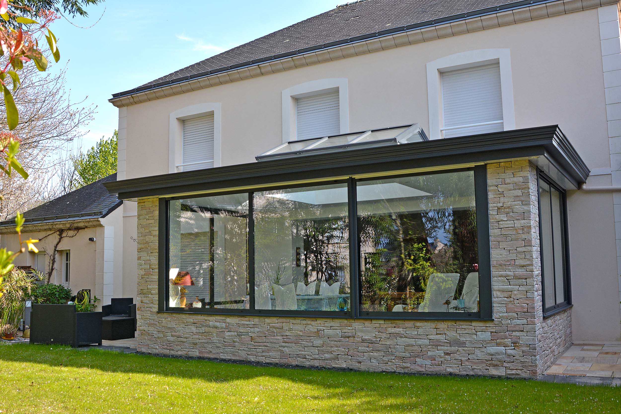 Extension de maison en pierre
